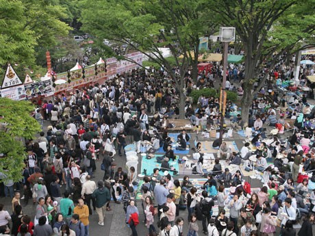 「タイ・フェスティバル2010」会場風景。来場者数30万人を記録する代々木公園有数の人気フェス