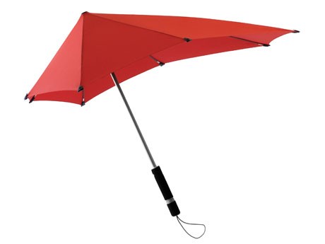 シブカサが無料レンタルを始めた前後非対称の雨傘「センズアンブレラ」