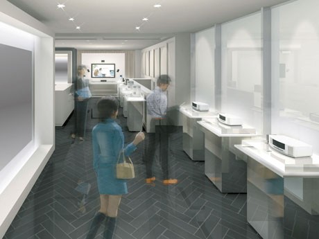 南青山に期間限定出店する「Bose Museum Store」イメージ。「初代機」のスピーカーも展示する