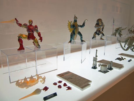 渋谷パルコで開催中の「特撮リボルテック展」では来年1月〜3月発売のフィギュアも展示している