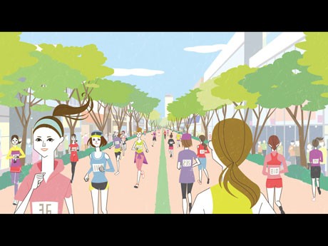 大会では、代々木公園や表参道もコースに（写真＝「渋谷表参道Women’s Run」メーンビジュアル）