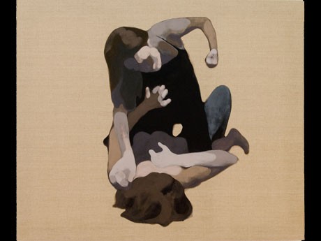 「fight #12」（2011年、キャンバスにアクリル絵の具、60.5×72.6センチ）&copy;Enami Nara