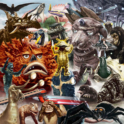 「怪獣絵師」開田裕治さんの作品22点などを展示する「ウルトラQ リターンズ」展（写真＝イベントメーンビジュアル）