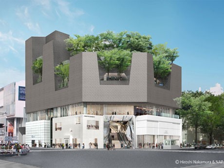 「東急プラザ 表参道原宿」に名称が決まった商業施設の外観イメージ