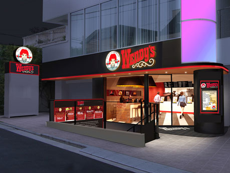 渋谷区神宮前5丁目に出店する「ウェンディーズ」日本再上陸1号店の店舗外観イメージ