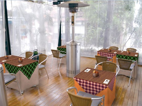「dining cafe HOME」のテラス席は「こたつ風」にアレンジしたスタイルで「こたつカフェ」（写真＝イメージ）を提案する