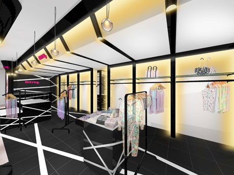 ルームウエアを展開する「マーシー」の店舗イメージ