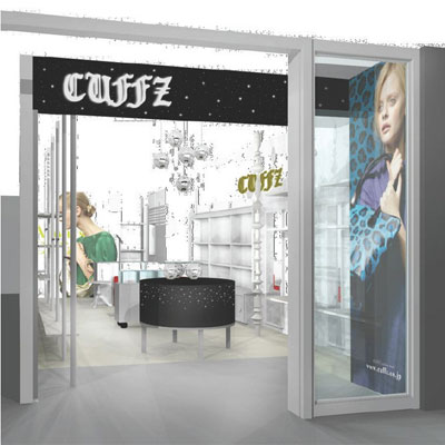 手錠がアイコンの「CUFFZ」新コンセプトストアの店舗イメージ