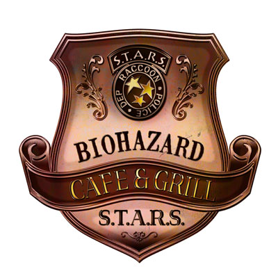 バイオハザードの公式レストラン「バイオハザードCAFE & GRILL S.T.A.R.S.」のロゴ