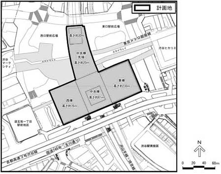 明らかになった渋谷駅街区開発事業・施設配置図