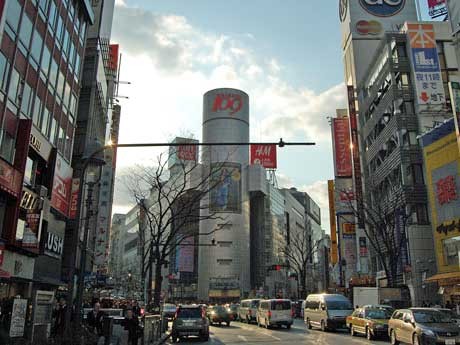 商業地1位の宇田川町23-3（渋谷第一勧銀共同ビル）付近。1平方メートル当たりの公示価格は1,450万円