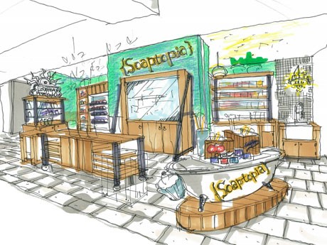 カルフォルニアの小さなキッチンをイメージした店内のイメージ