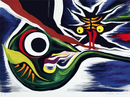 岡本太郎「未来を見た」1980,Courtesy of Hiromi Yoshii Edtion&copy;Taro Okamoto
