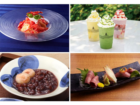麺メニューやデザートなど各店で提供する夏季限定メニューのイメージ
