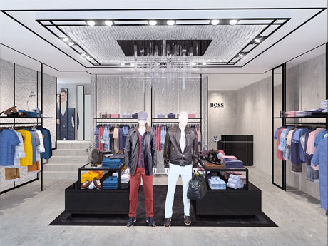 「BOSSストア表参道店」の1階イメージ
