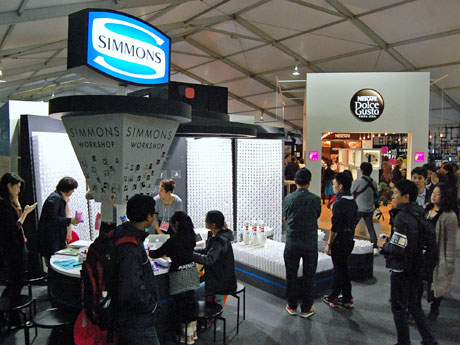 企業・デザイナーなどがブースを出展するメーンコンテンツ「DESIGN NEXT展」