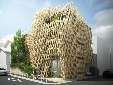 建築家・隈研吾さんが設計した店舗外観イメージ&copy;KENGO KUMA&ASSOCIATES