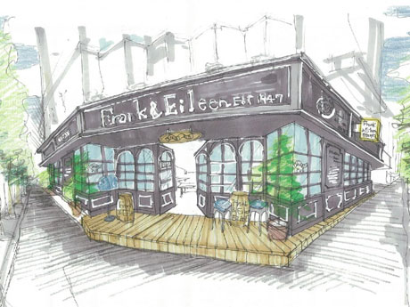 世界初の旗艦店となる店舗の外観イメージ