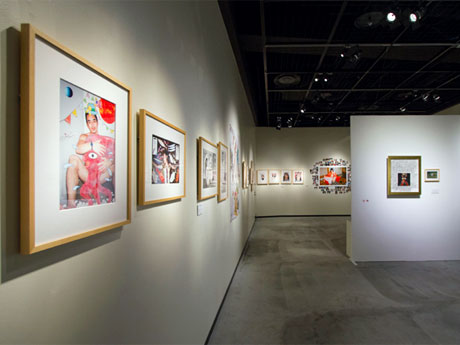 アーティストのコラボワークを展示する場内。Photo: Wataru Kitao