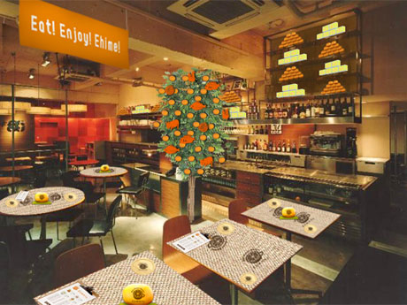 農園に見立てた装飾を施す「TOKYO APARTMENT CAFE」の店内イメージ