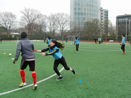 コーチ・ユナイテッドとランサーズによる決勝戦の様子