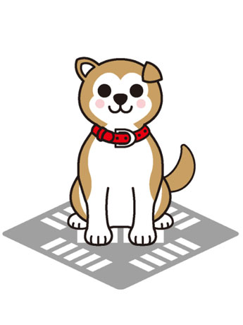 忠犬ハチ公像と鋤くらん売る交差点をモチーフにした「東横ハチ公」