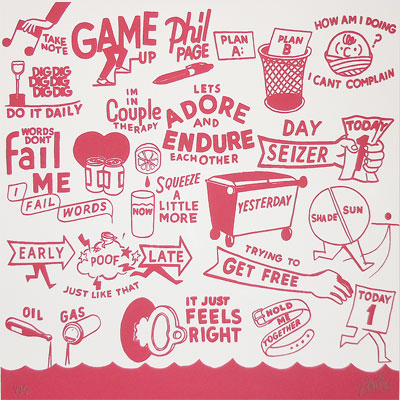 同展限定の版画「TODAY IS ALREADY TOMORROW」（1万2,000円）