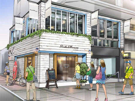 表参道沿いの店舗外観イメージ