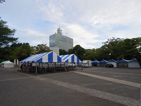 初開催に向け準備が進む会場