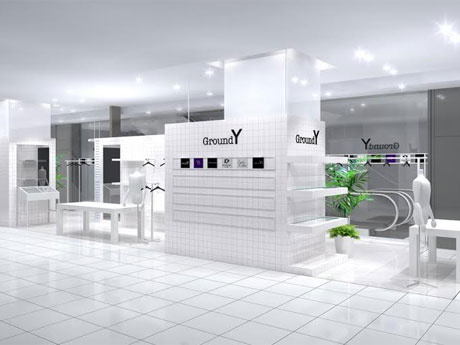 ヨウジヤマモトのブランドを複数扱う初のセレクトショップ「GroundY」の店舗イメージ