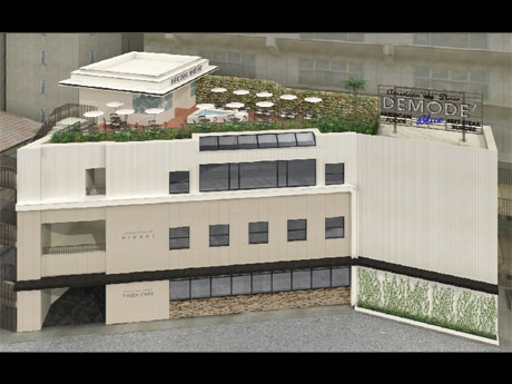 新たに開業する商業施設の外観イメージ