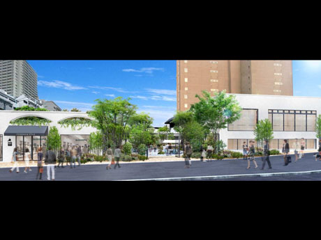 緑を増やす「テノハ」外観イメージ