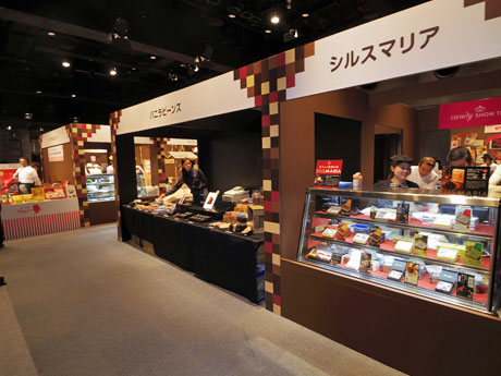 スイーツ・チョコレート店、ブランド約20店が出店する場内