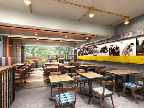 店内奥から表参道方面を望む店内イメージ