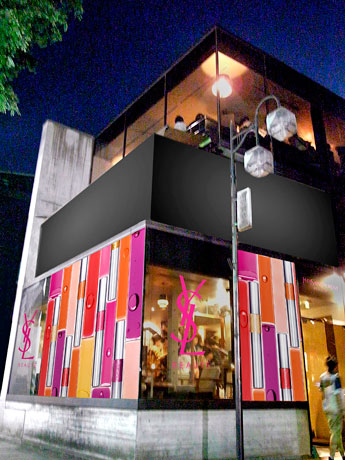 商品のイメージで装飾する店舗イメージ