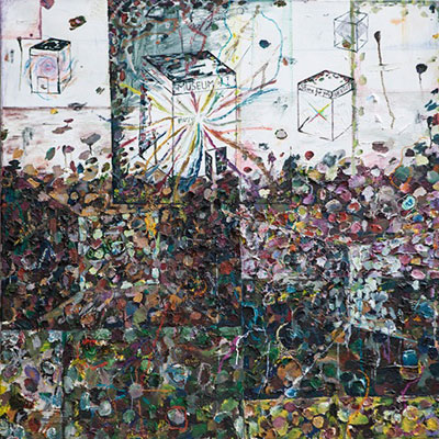 展示予定のカスパー・ボネンさんの油絵