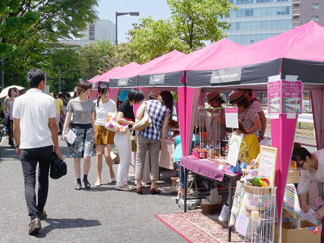代官山エリア各所でマルシェやライブパフォーマンスなどの企画を展開する