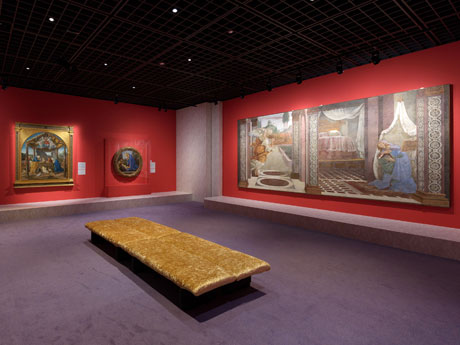 サンドロ・ボッティチェリ作品などを展示する場内