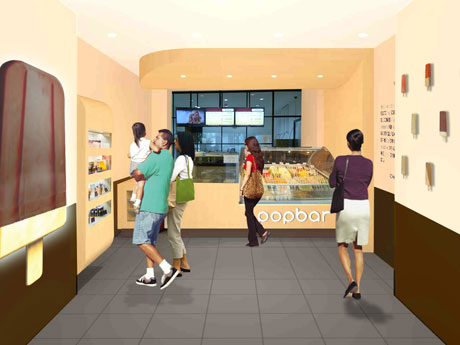 日本初の常設店となる店舗の内観イメージ