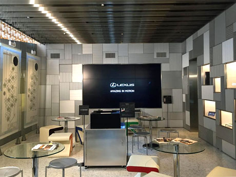 6社のプロダクトを展示する場内