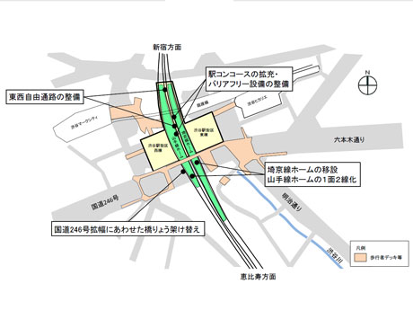 改良工事の計画図（画像提供：JR東日本）