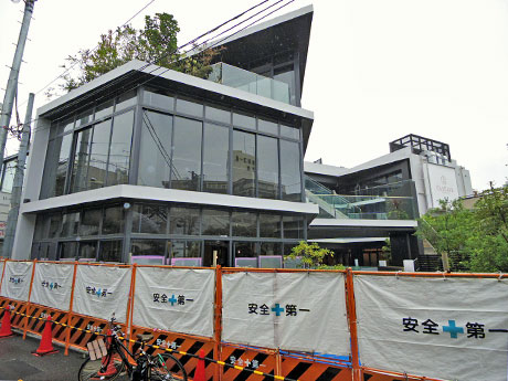 開業に向け工事が進む「カスケード原宿」