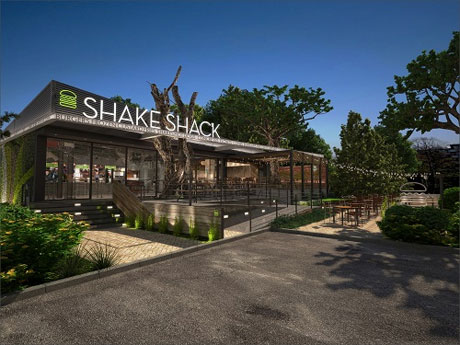 いちょう並木に面した1号店の店舗イメージ