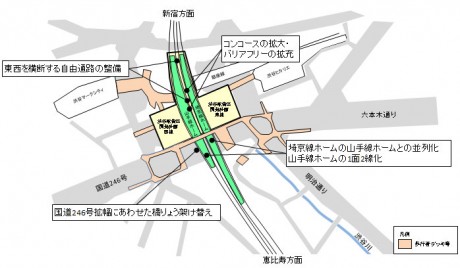 改良工事の計画図