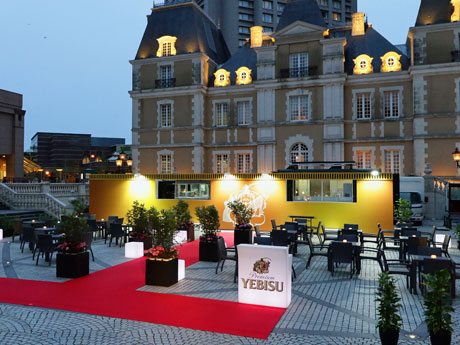 初開設した「エビスプレミアムテラス」