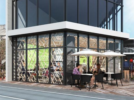 1階に出店する店舗外観イメージ