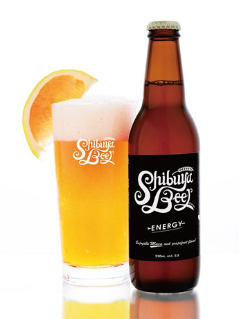 マカやピンクグレープフルーツを配合しているのが特長の「シブヤビール」