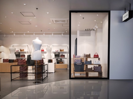 バッグのセレクトショップ「ASTUTE」のショップイメージ