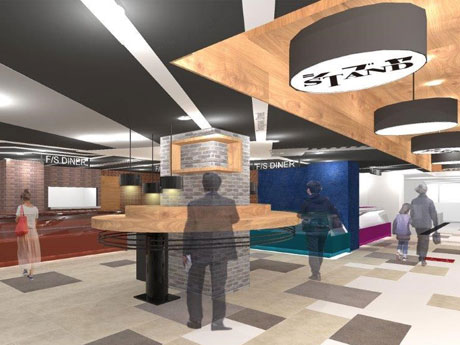 新設するスタンディング式のイートインスペース「シブヤSTAND」のイメージ