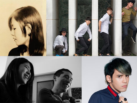 台湾から来日する（左上から時計回り）アンプさん、クリッパーズ、ナイン・チェンさん、ライバ・ベベ